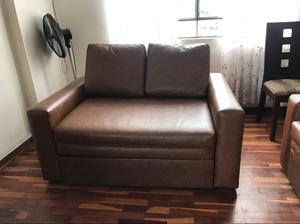 Sofa Cama de Cuero