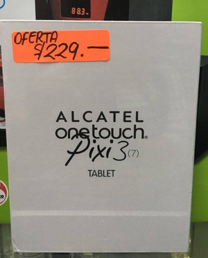 TABLET ALCATEL ONETOUCH PIXI 3 7 Nuevo, sellado con