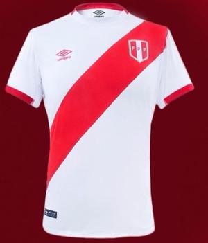 Umbro- Camiseta Hombre Selección Peruana Blanquirroja
