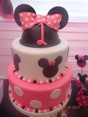 Maqueta torta Minnie
