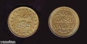 Monedas Antiguas Token Eagle No Cash Value Usa
