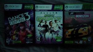 Vendo 3 Juegos Kinect Sports, Forza Horizon,dance Central 3