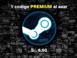 1 Codigo Steam Premium Al Azar A Tan Solo ¡6 Soles!