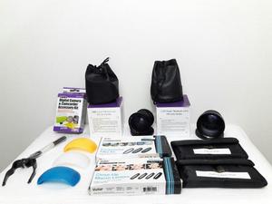 Combo De Lentes Y Accesorios Para Camara Reflex