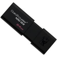 Memoria USB 3.0 Kingston Retráctil de 64 GB