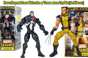 Wolverine y Venom sin mascara 1/6 scale Marvel Legends Icons