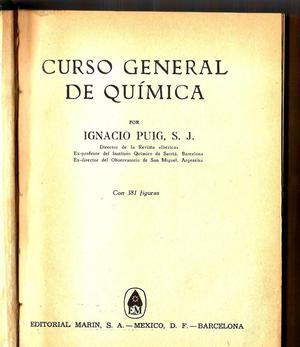 CURSO DE QUIMICA. Ciencias, fisica, matematica, historia,
