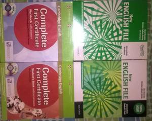 Libros: New English File English y Complete First