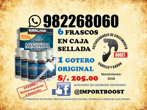 MINOXIDIL KIRKLAND 6 FRASCOS ORIGINALES