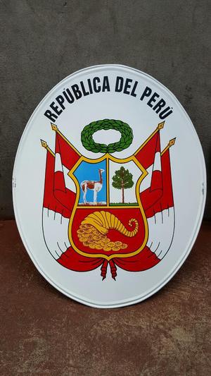 Antiguo Escudo Del Peru de Fierro