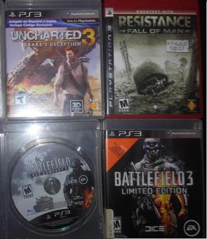 Remato Juegos Ps3 Uncharted Battlefield Resistance