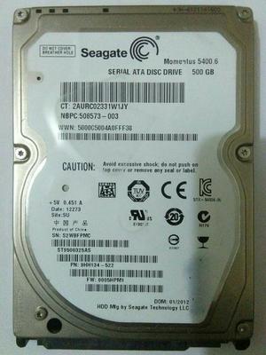 Seagates 500 Gb Sata para Laptop