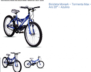 Bicicleta Monark – Tormenta Max – Aro 20″