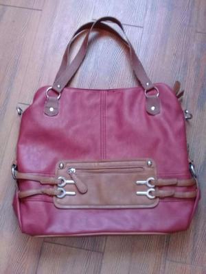 Cartera Cuero Ocre