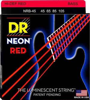 Cuerdas De Neon De Bajo 4 Cuerdas Rojo Azul Combinado