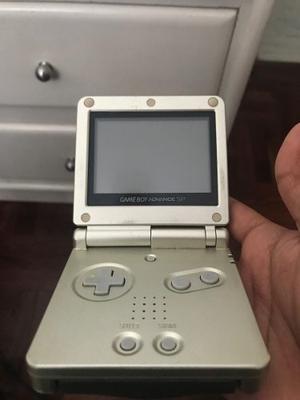 Game Boy Advance Sp 001 Plateado Operativo Conservado