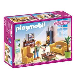 Playmobil Dollhouse  Sala De Estar Con Chimenea