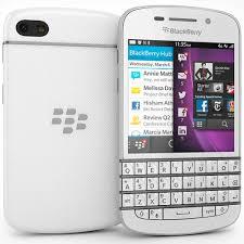 Blackberry Q10 Blanco Flip de cuero Original De Blackberry
