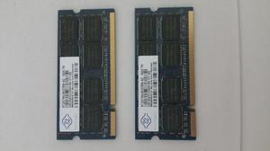 Dell Laptop Ram memory 2gb x 2 total 4gb DDR2 compatible con