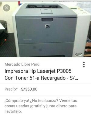 Impresora Hp Laserjet P