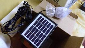 Kit Panel Solar Radio Fm+usb+foco Led Recargable+lector Sd
