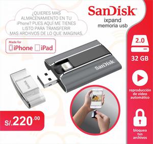 SANDISK ixpand USB de 32GB