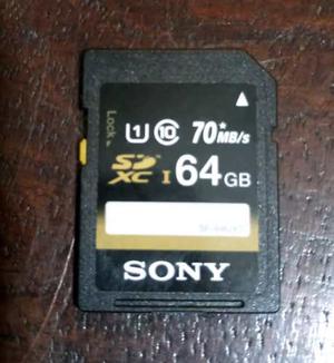 Tarjeta Sd De 64gb Sony (clasem/s)