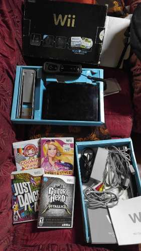 Nintendo Wii Black Edition En Caja Completo