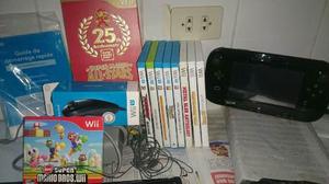 Nintendo Wii U 32gb Negro 5 Juegos Originales