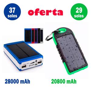 cargador solar portatil Bateria de  mAh y de  en