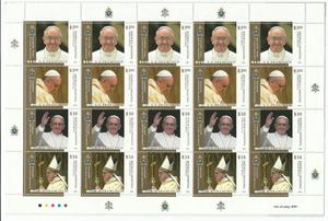 Estampillas sobre El Papa Francisco