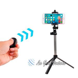 Monopod Selfie Con Tripode + Mando Bluetooth