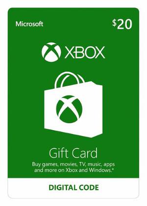 De Mrcargas Xbox Card $20 Xbox Live