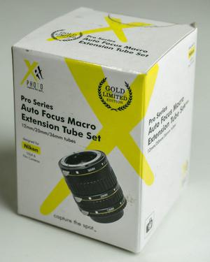 Xit XTETN Auto Focus Macro Extension Tube para Nikon SLR