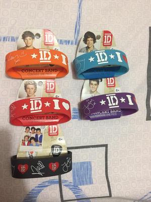 5 Pulseras Silicona One Direction