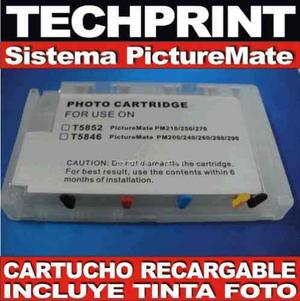 Cartucho Epson Picturemate Pm225 Recargable Autoreset