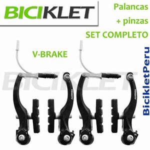 Frenos Y Palancas Vbrake Alhonga Bicicleta Set Completo