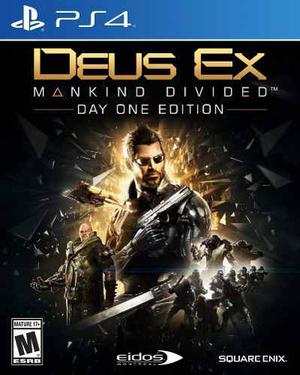 Deus Ex Mankind Divided Ps4 Day One Edition Edicion Dia Uno