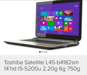 Lapto Core I5 Toshiba Nueva en Caja