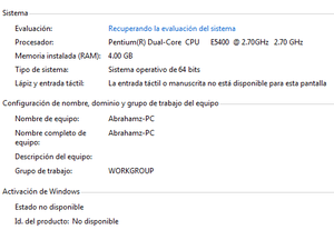 PC DUAL CORE 2.7 GHZ 4 GB DE RAM