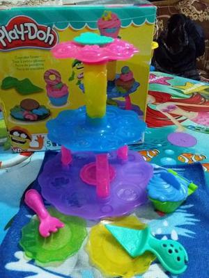 Play doh torre de cup cakes