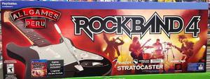 Rock Band 4 + Guitarra Stratocaster Ps4 ¡sellado!