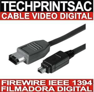 Cable Datos Video Filmadora Digital Firewire 4 X 6 Y 4 X 4