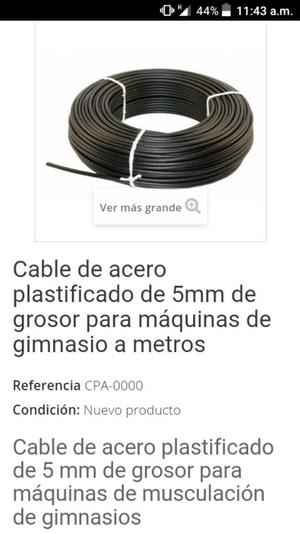 Cable de Acero para Mini Gimnasios.