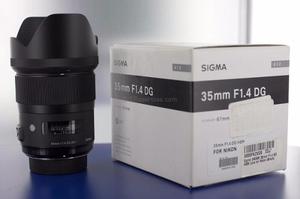 Lente Sigma 35mm F/1.4 Dg Hsm Para Nikon Art