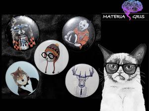 PINES ANIMALES HIPSTER