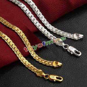 Cadena Collar Lomo de Corvina Oro Gf 18k