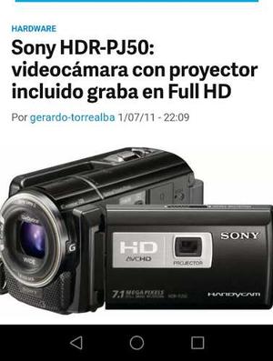Camara Filmadora Sony Hdr J 50 Con Disco Duro 220gb
