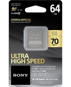 Memoria Sd 64gb 70mb/s C10 Sony Ultra Rapida I Estuche Orig