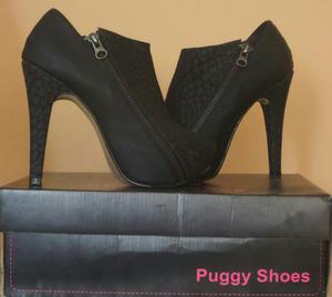 Zapatos Puggy Shoes Mujer Taco 9